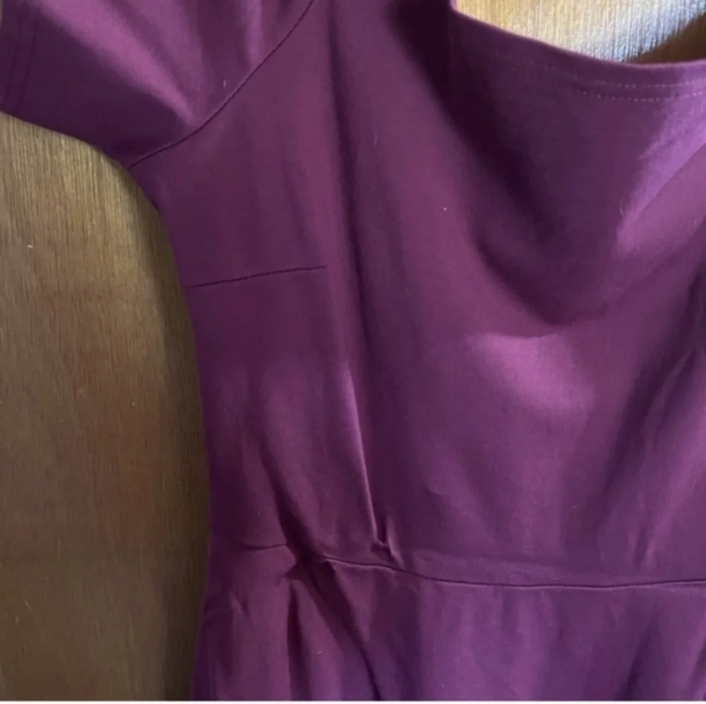 Cocktail Dress off the shoulder | Burgundy | SIZE XL - Picture 2 of 7